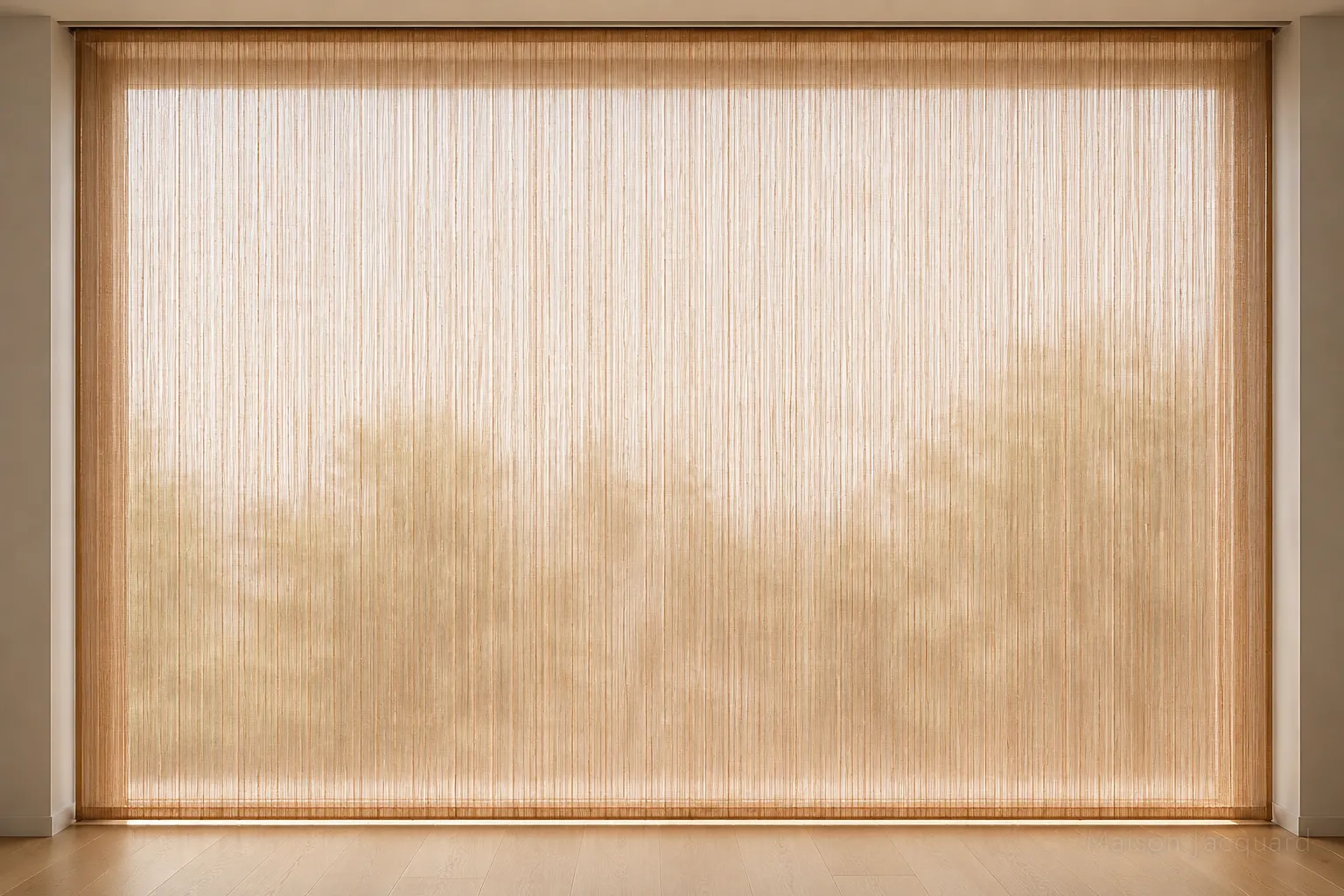 Woven copper window treatment